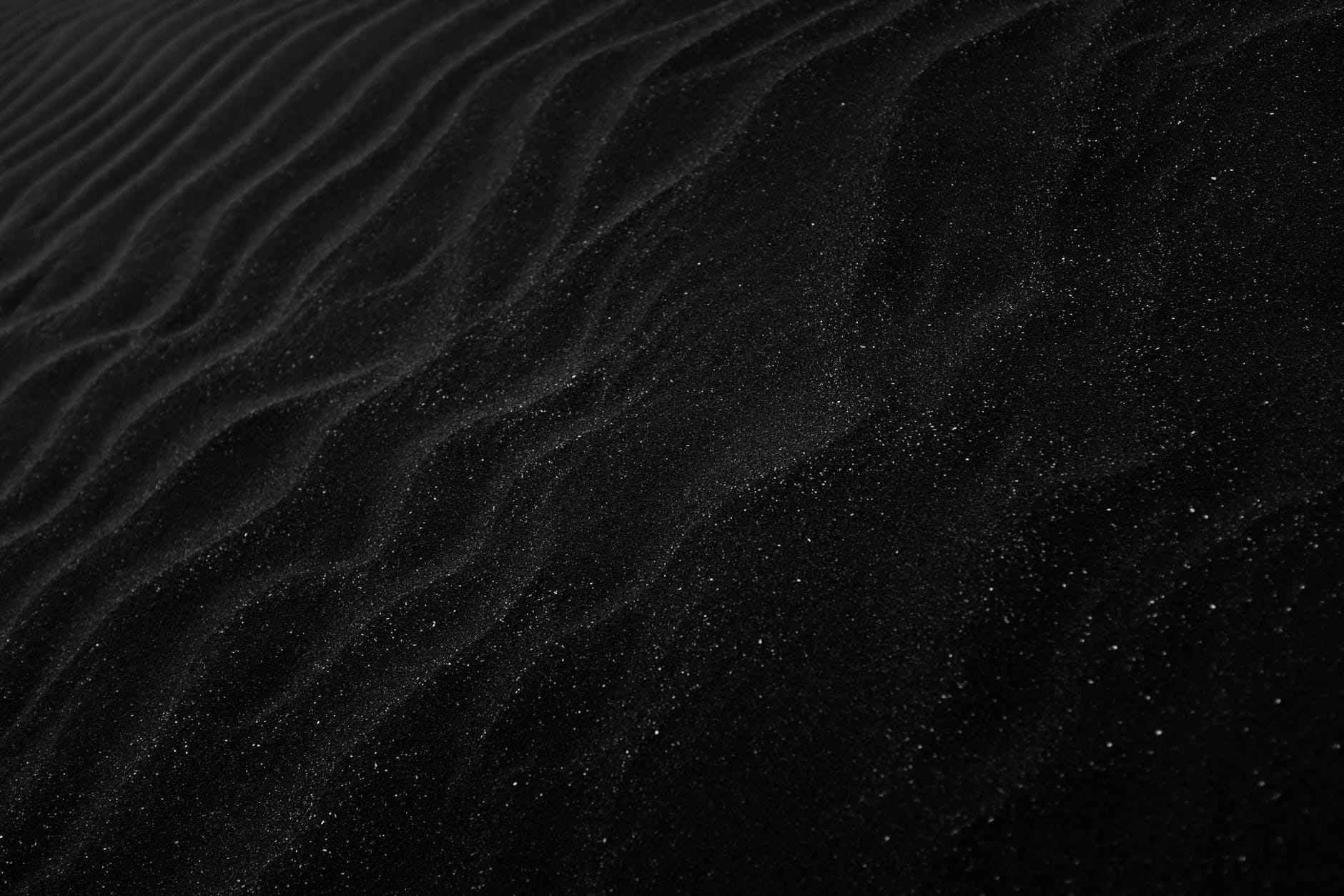 black sand dunes